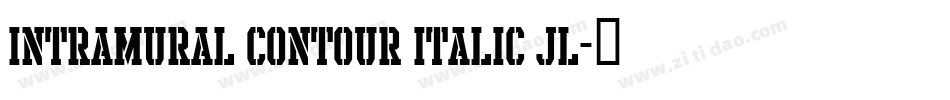 Intramural Contour Italic JL字体转换